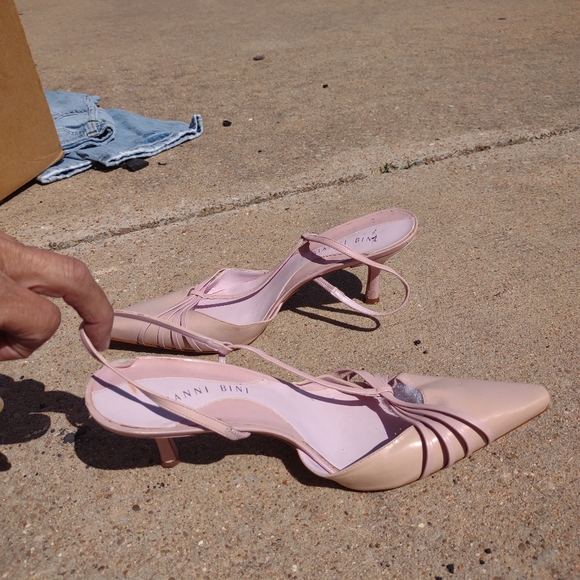 VTG Ginni Bini pink heels size 9M - Picture 11 of 13